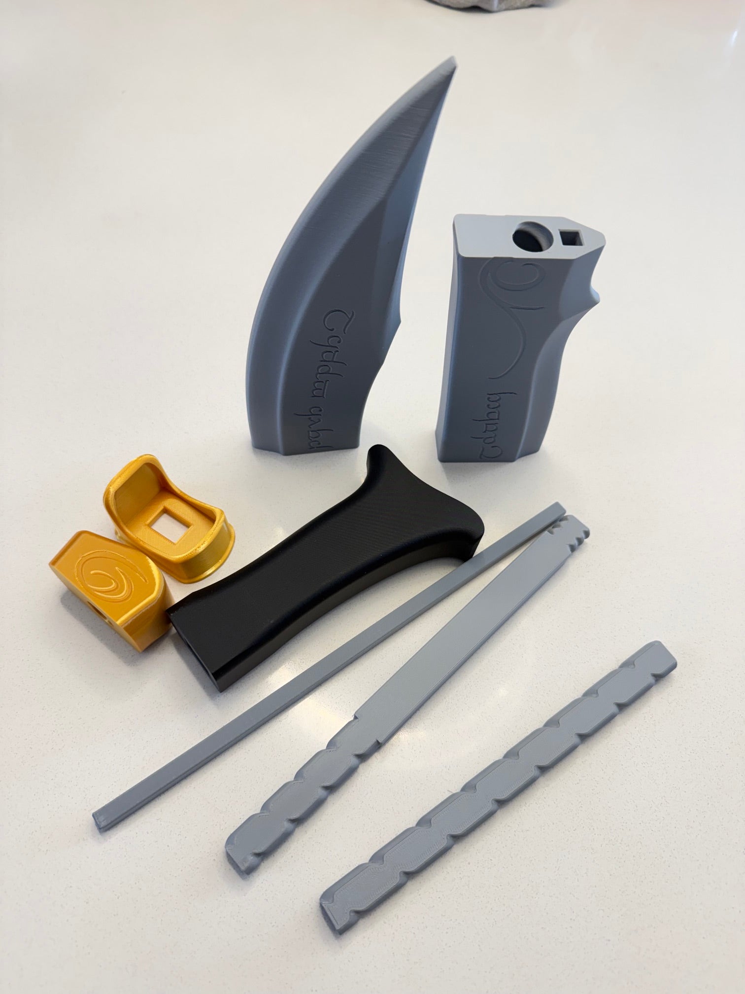 Striders Elven sword parts 3d printed model kit - 3dcre8design