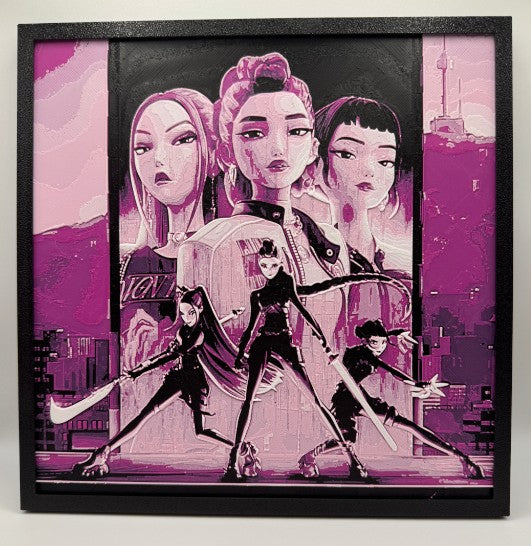 KPop Demon Hunters - World Tour HueForge Print