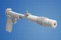 Rebellenführer-Verteidiger-Blasterpistole – 3D-gedruckter Modellbausatz
