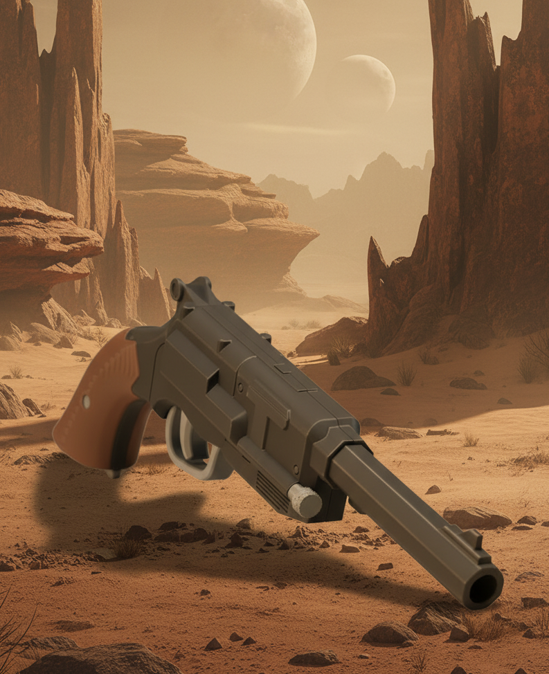Mal Reynolds Pistol – Original Lighting, New Backdrop