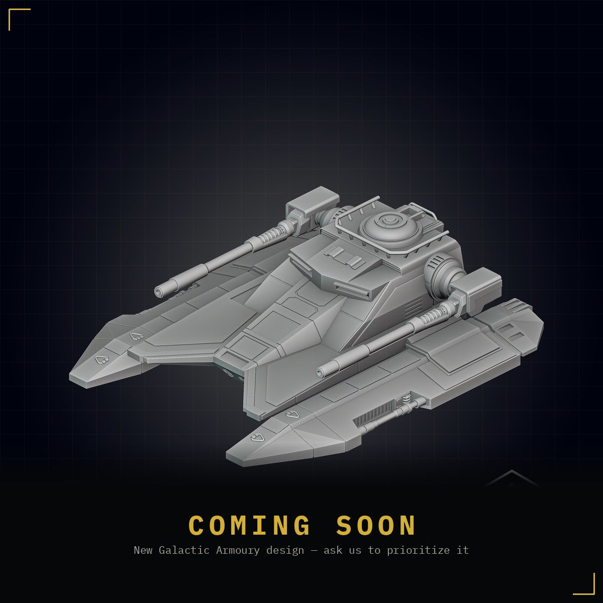 Coming soon — Republic Saber Tank, a new Galactic Armoury design