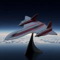 SR-71 Blackbird – Stratosphere Backdrop Side