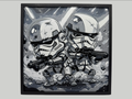 Storm Troopers Chibi Star Wars layered 3D wall art panel