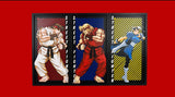 Street Fighter triptych layered 3D wall art, Ryu Ken and Chun Li