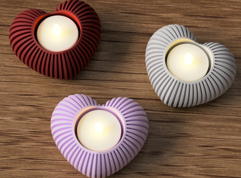 Valentines - Heart Shaped Tea Light