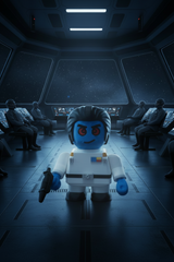 Chunky Admiral Thrawn – SW Sci-Fi 3D Printed Figurine Kit | Empire Fan Gift | UK Made