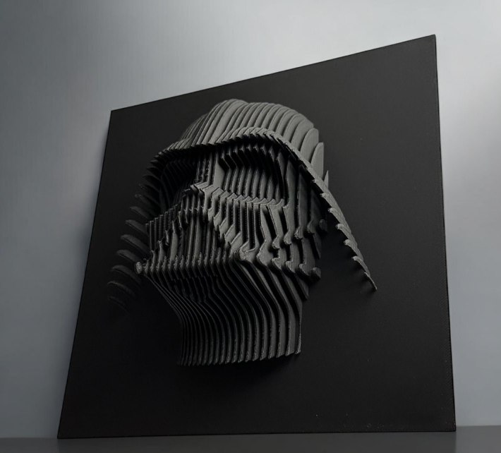 Sectional 3D Artwork - Darth Vader