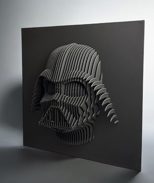 Sectional 3D Artwork - Darth Vader